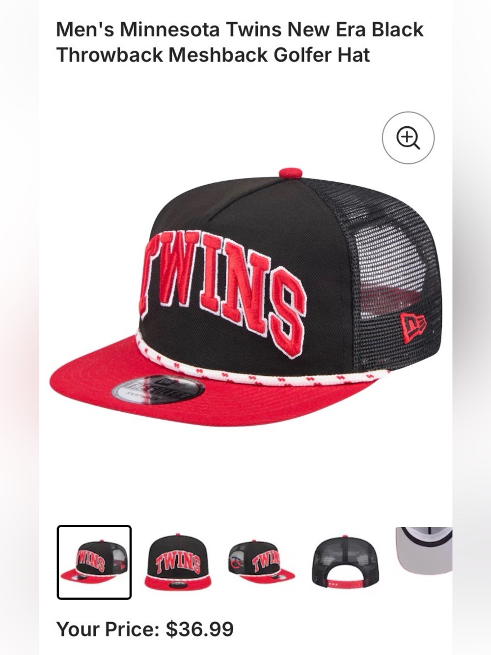 Minnesota Twins New Era Mesh SnapBack Hat